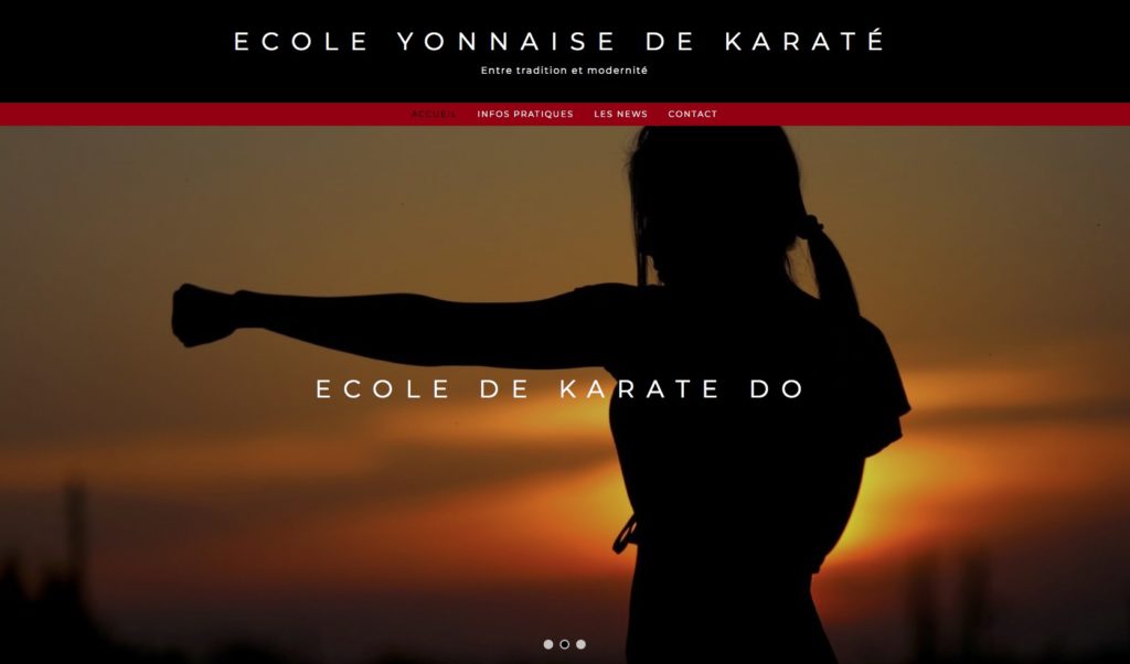 Nouveau site de l'Ecole Yonnaise de Karaté