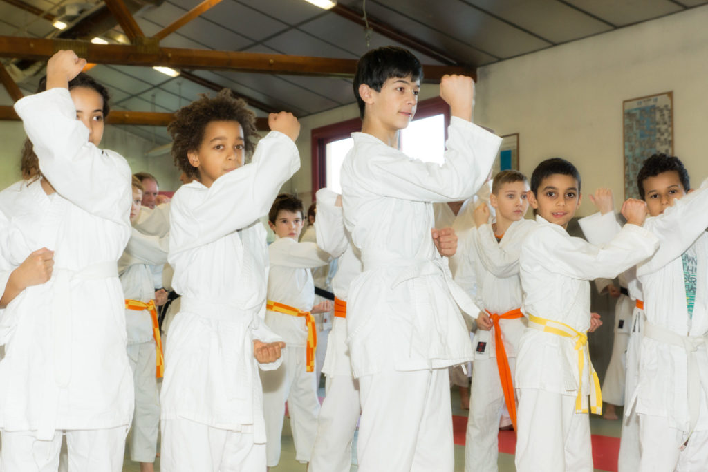 Karaté enfant à l'école Yonnaise de Karaté