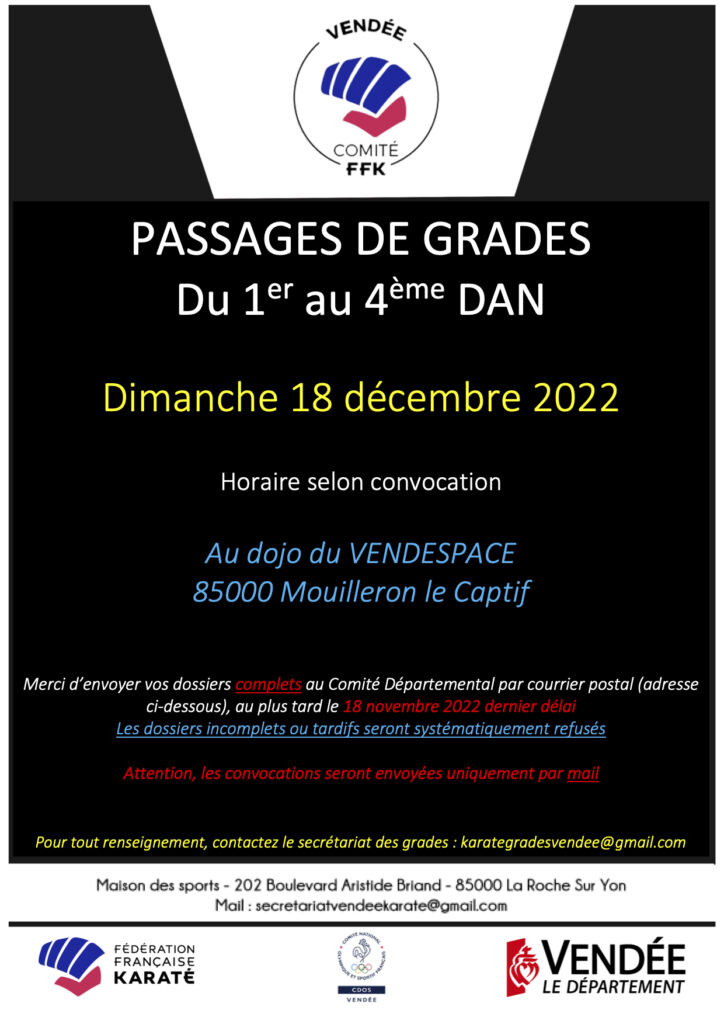 Affiche Grades 18 décembre 2022