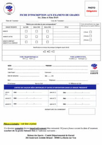 Fiche inscription 1-2-3 dan